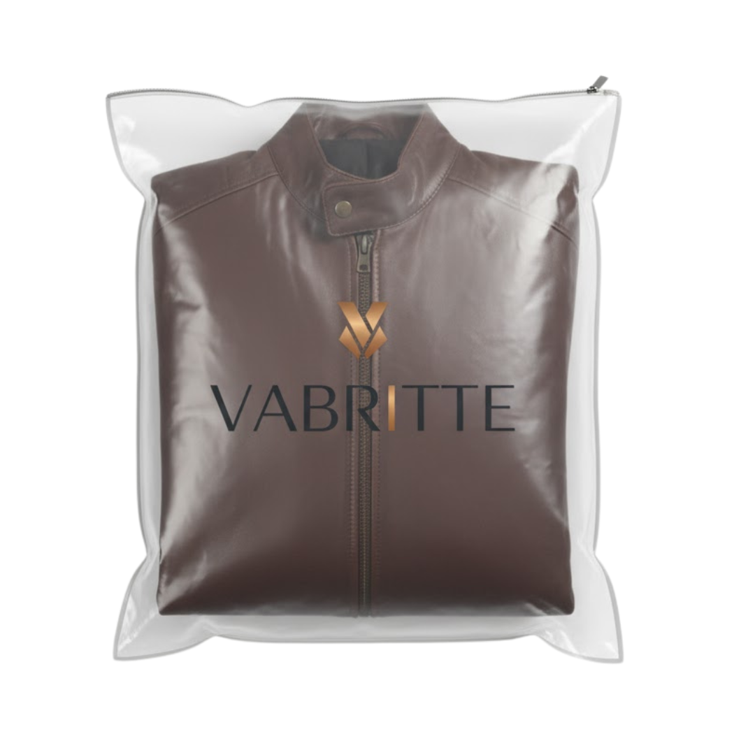 Vabritte™ Ryder Brown Leather Jacket