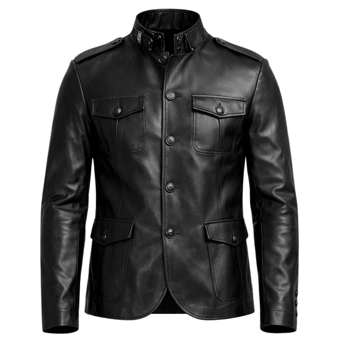 Vabritte™ Ironward Command Leather Jacket