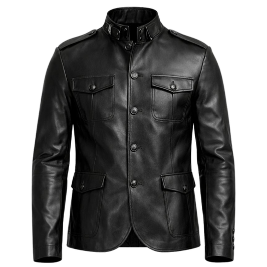 Vabritte™ Ironward Command Leather Jacket