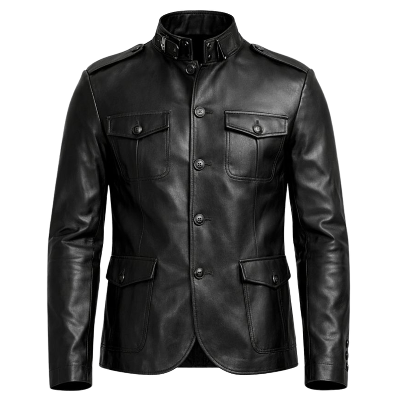 Vabritte™ Ironward Command Leather Jacket