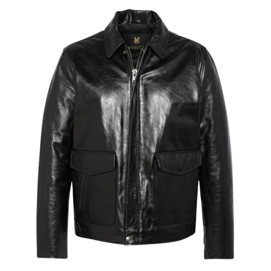 Vabritte™ Monarch Classic Leather Jacket
