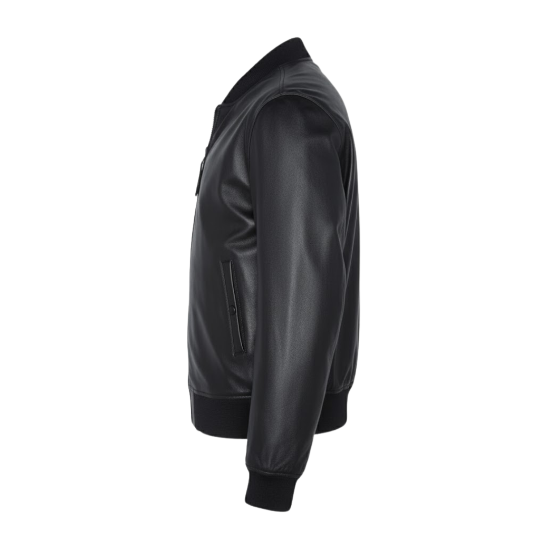 Vabritte™ Skyward Bomber Leather Jacket