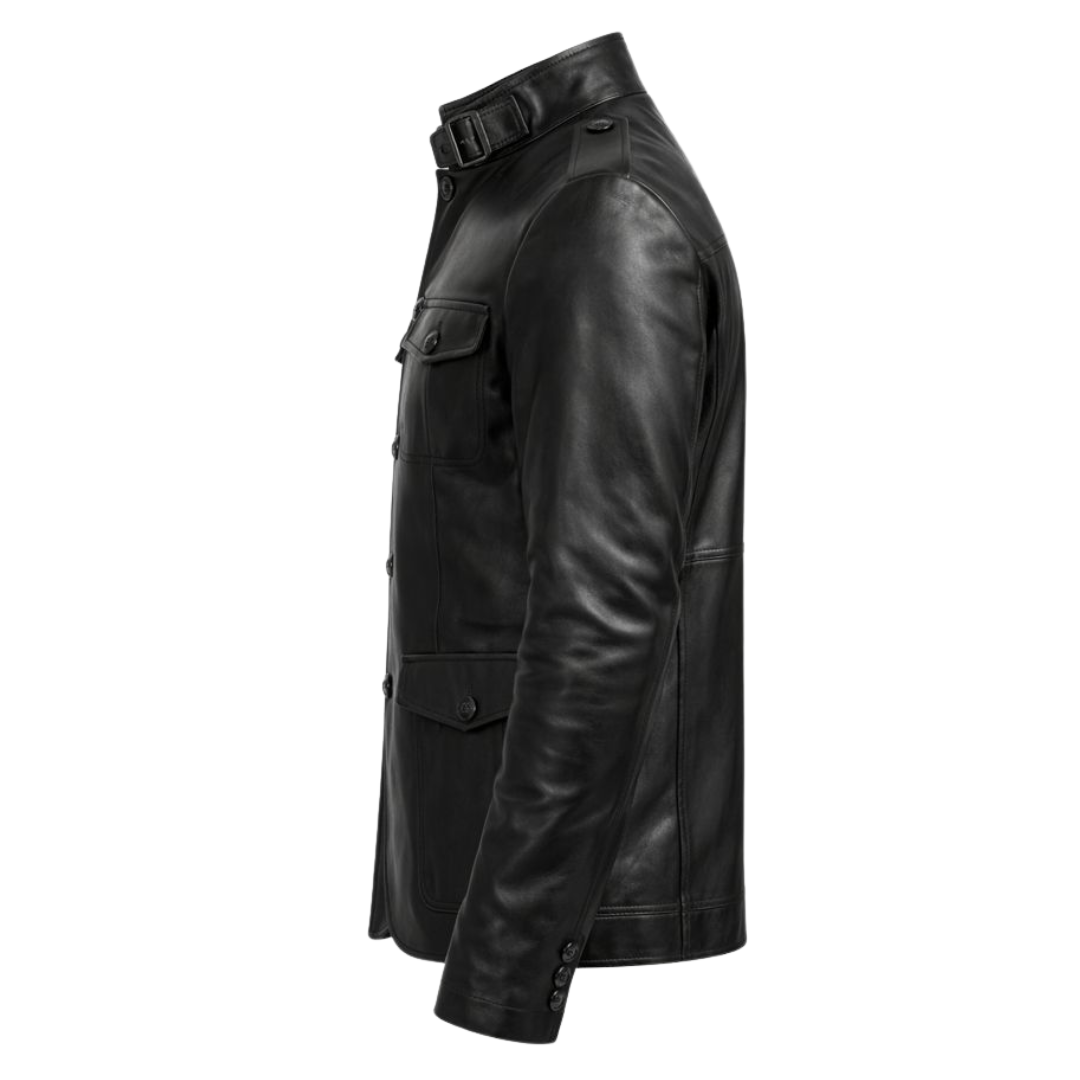 Vabritte™ Ironward Command Leather Jacket
