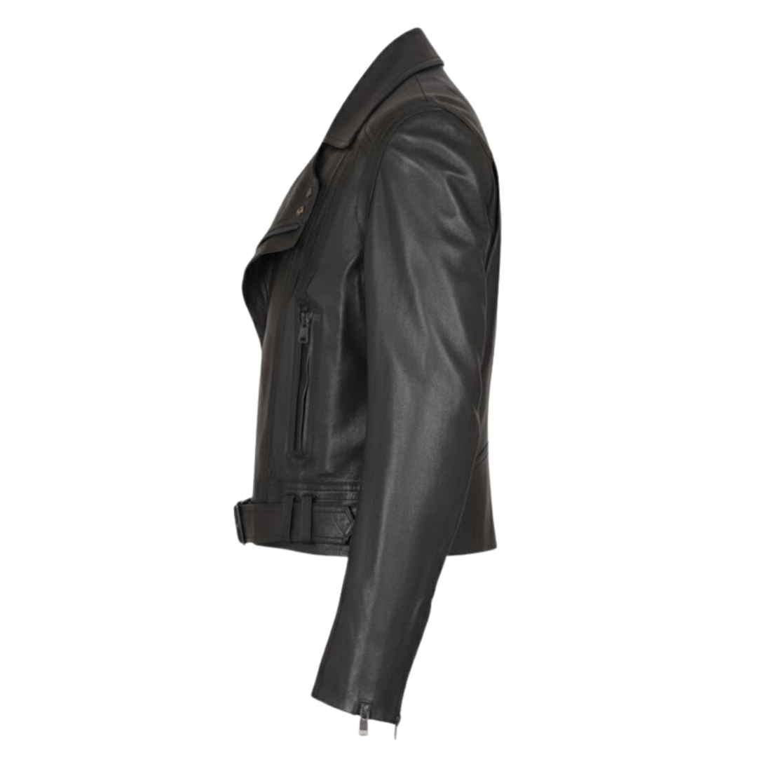 Vabritte™ Stormforge Moto Leather Jacket