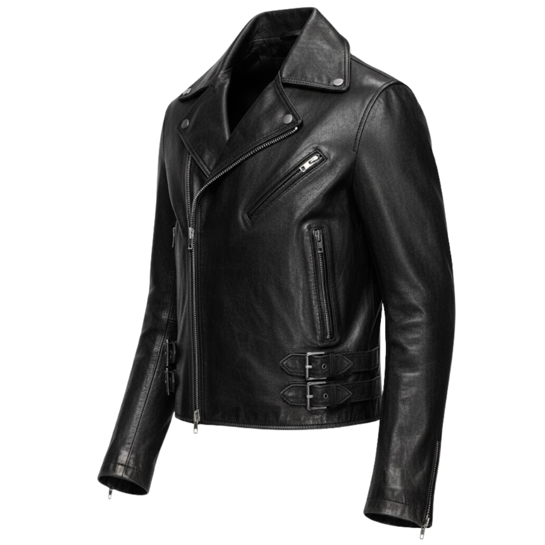 Vabritte™ Ironvolt Biker Leather Jacket