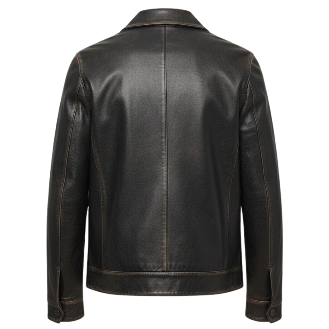 Vabritte™ Ironshade Classic Leather Jacket