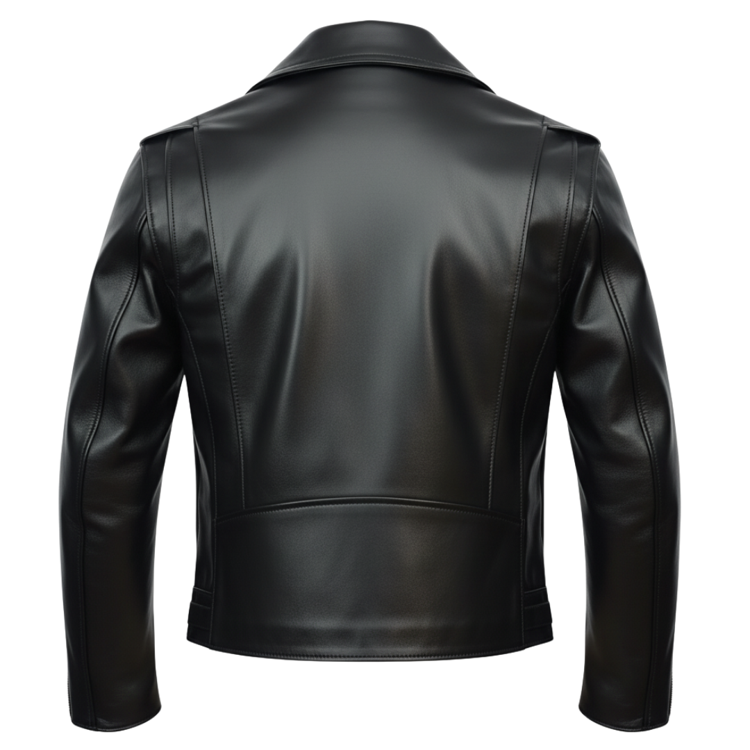 Vabritte™ Ironveil Moto Leather Jacket
