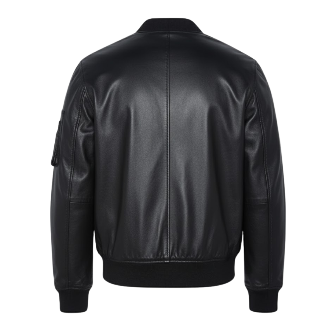 Vabritte™ Skyward Bomber Leather Jacket