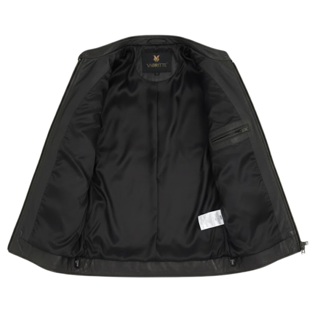 Vabritte™ Velocity Racer Leather Jacket
