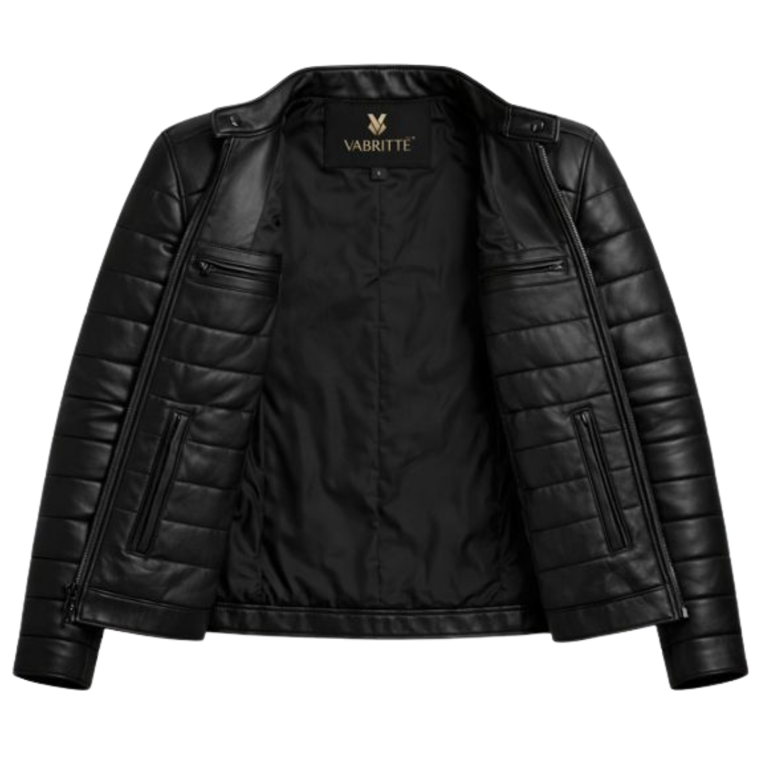 Vabritte™ Frostline Apex Leather Jacket