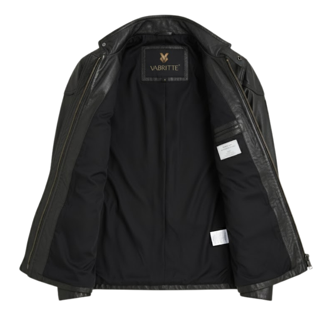 Vabritte™ Commandant Field Leather Jacket