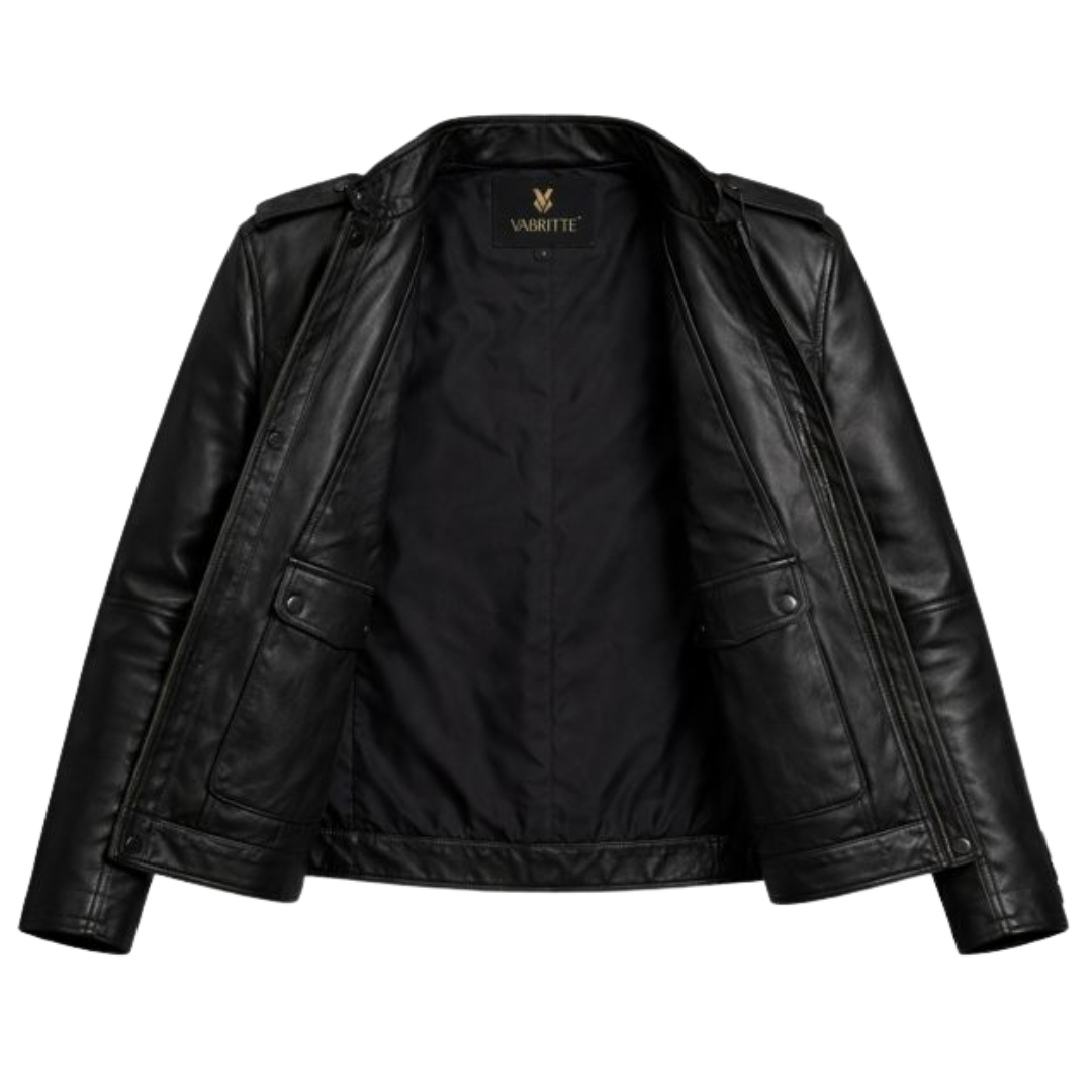 Vabritte™ Ironward Command Leather Jacket
