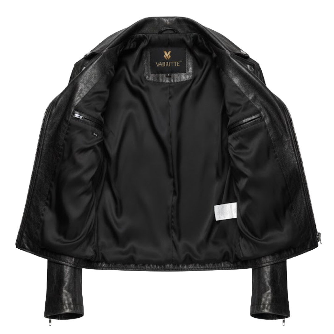 Vabritte™ Ironvolt Biker Leather Jacket