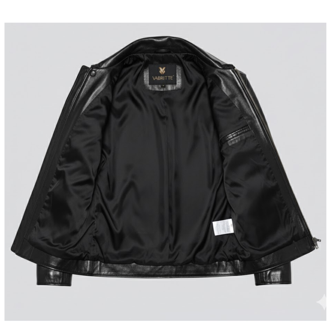 Vabritte™ Monarch Classic Leather Jacket
