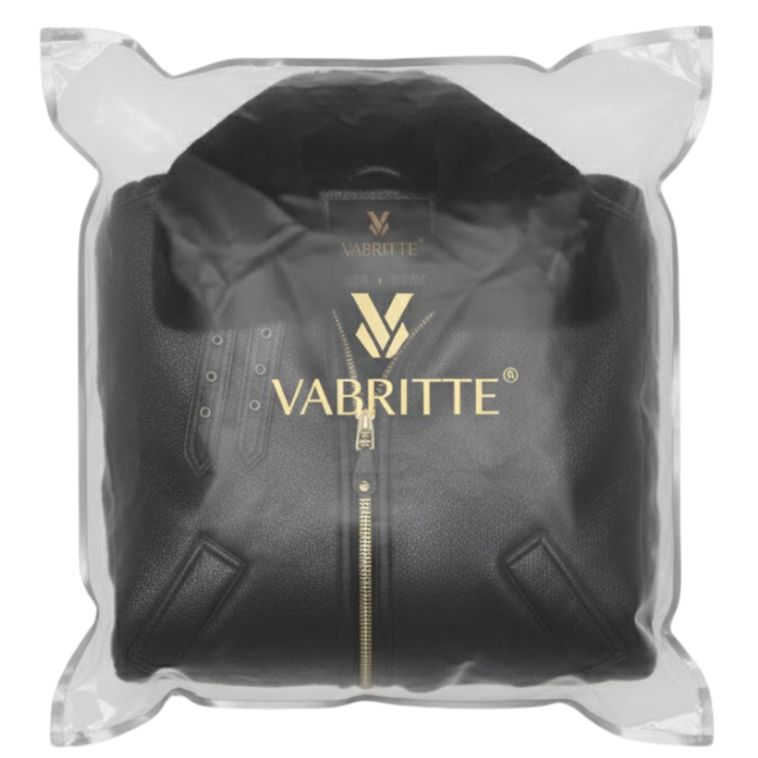 Vabritte™ Blackfrost Aviator Leather Jacket